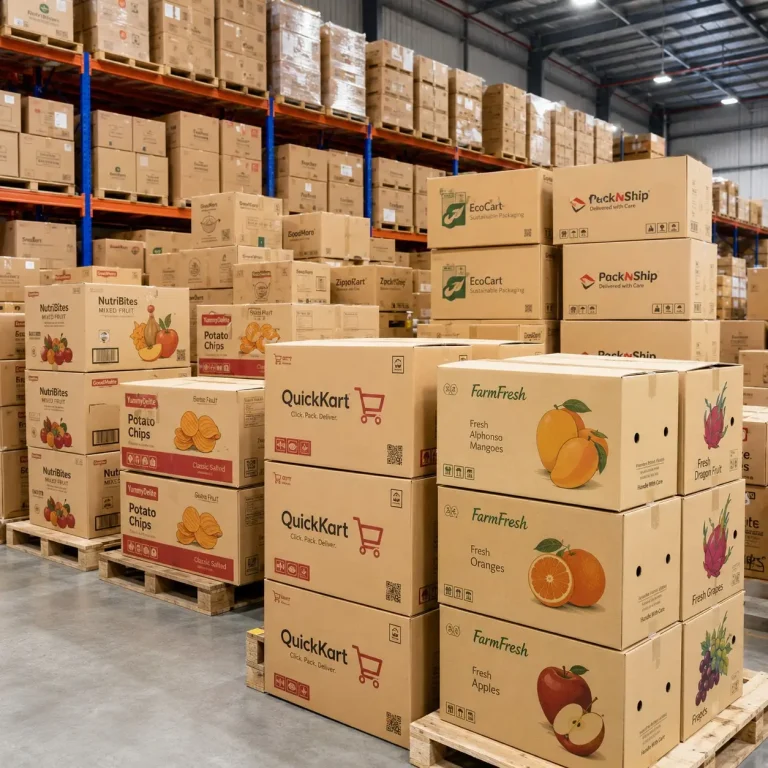Thùng giấy carton, 3 lớp, 5 lớp cho ngành thương mại điện tử, đóng trái cây xuất khẩu và nội địa, ngành thực phẩm tiêu dùng nhanh, ngành hàng thời trang...